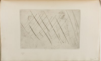 頭のスケッチ 作： James Abbott McNeill Whistler