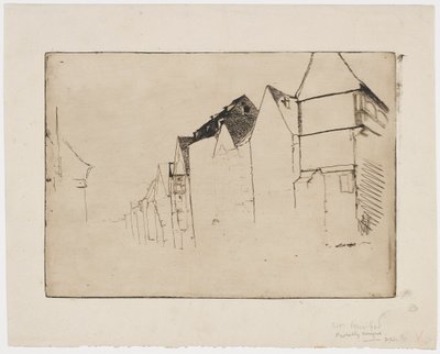 家のスケッチ 作： James Abbott McNeill Whistler