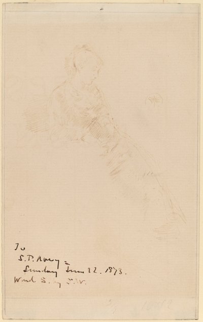 モードのスケッチ 作： James Abbott McNeill Whistler