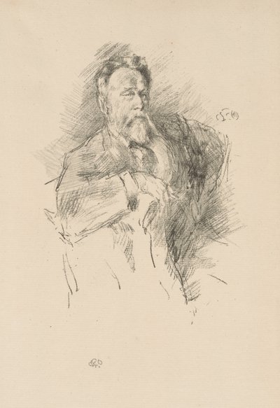 ウィリアム・E・ヘンリーのスケッチ 作： James Abbott McNeill Whistler