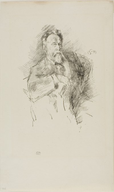ウィリアム・E・ヘンリーのスケッチ 作： James Abbott McNeill Whistler