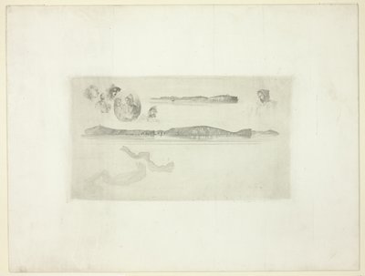 海岸測量板のスケッチ 作： James Abbott McNeill Whistler