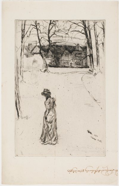 スピーク・ホール: ザ・アベニュー 作： James Abbott McNeill Whistler