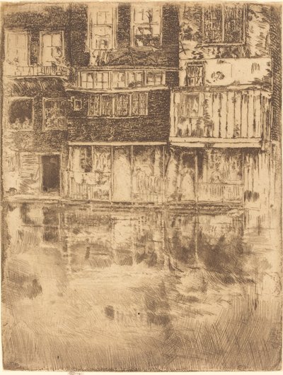 スクエア ハウス (アムステルダム) 作： James Abbott McNeill Whistler