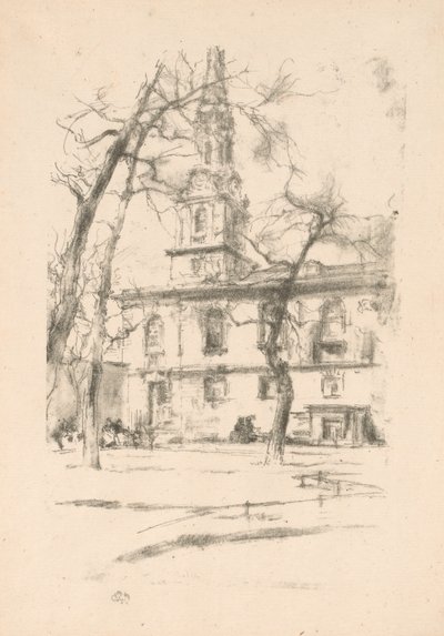 セント ジャイルズ イン ザ フィールズ 作： James Abbott McNeill Whistler