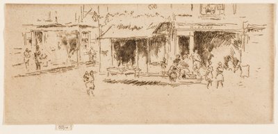 セント・ジェイムズ・プレイス、ハウンズディッチ 作： James McNeill Whistler