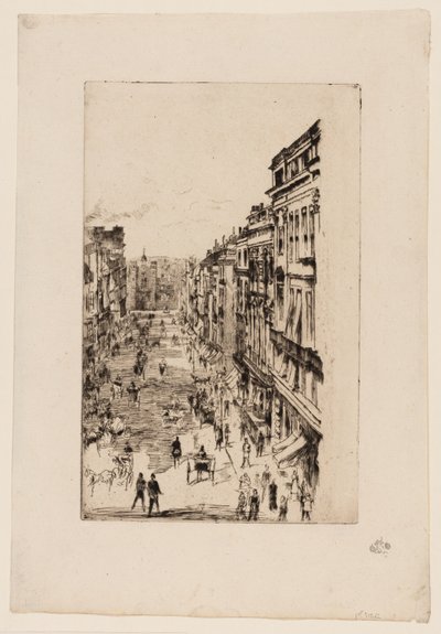 セント・ジェームズ・ストリート 作： James McNeill Whistler