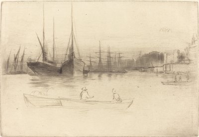 タワーの蒸気船 作： James Abbott McNeill Whistler