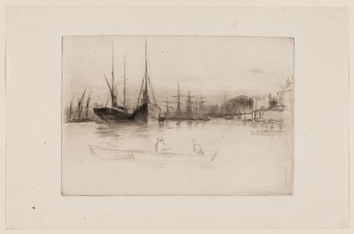 タワーの蒸気船 作： James Abbott McNeill Whistler
