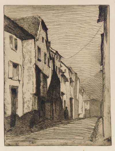 サヴェルヌの通り 作： James Abbott McNeill Whistler