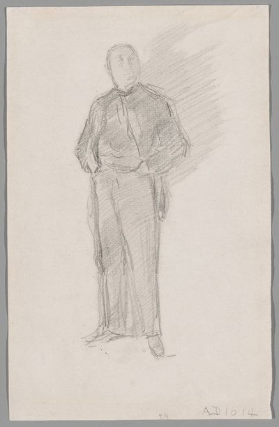 トーマス・ウェイの肖像画のための習作 作： James McNeill Whistler