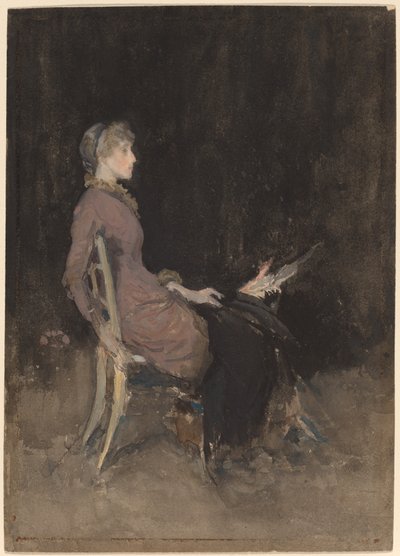 黒と金の研究 (マッジ・オドノヒュー) 作： James Abbott McNeill Whistler