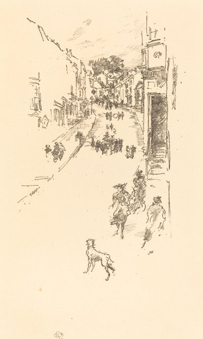 日曜日、ライムレジス 作： James Abbott McNeill Whistler