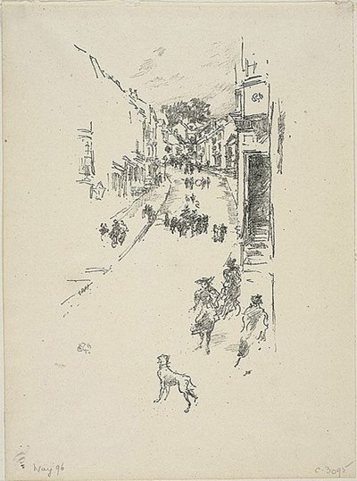 日曜日、ライムレジス 作： James Abbott McNeill Whistler