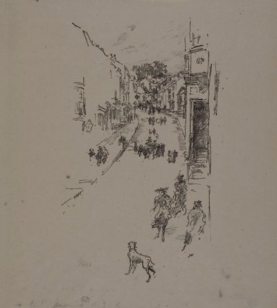 日曜日、ライムレジス 作： James Abbott McNeill Whistler