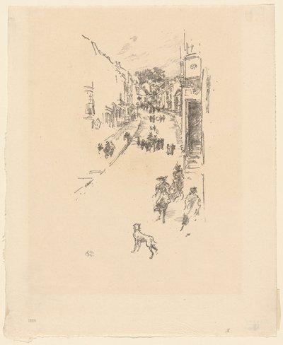日曜日、ライムレジス 作： James Abbott McNeill Whistler