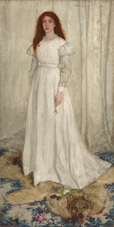 Symphony in White, No. 1: The White Girl 作： James Abbott McNeill Whistler