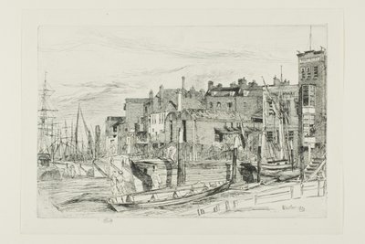 テムズ警察 作： James Abbott McNeill Whistler