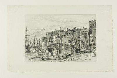 テムズ警察 作： James Abbott McNeill Whistler