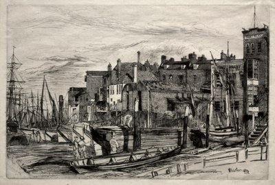テムズ警察 作： James McNeill Whistler