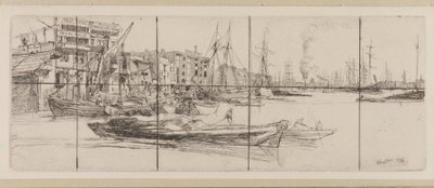 テムズウェアハウス 作： James Abbott McNeill Whistler