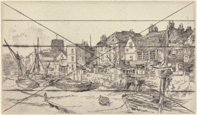 「アダムとイブ」オールド・チェルシー 作： James Abbott McNeill Whistler