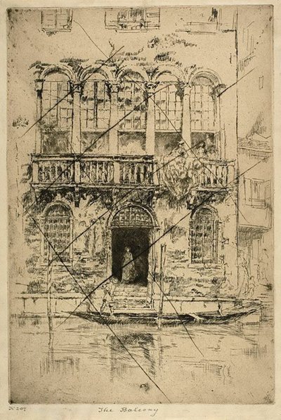 バルコニー 作： James Abbott McNeill Whistler