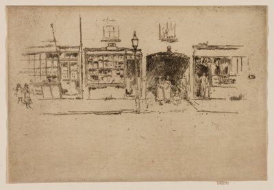 ザ・バーバーズ・ショップ、チェルシー 作： James McNeill Whistler