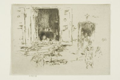 ザ バロウ - マロル地区、ブリュッセル 作： James Abbott McNeill Whistler