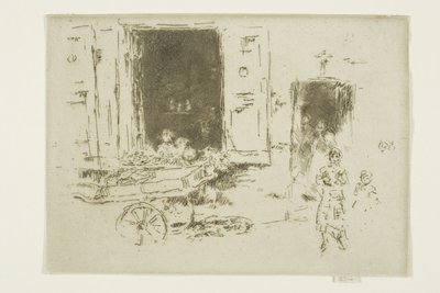 ザ バロウ - マロル地区、ブリュッセル 作： James Abbott McNeill Whistler
