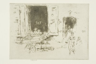 ザ バロウ - マロル地区、ブリュッセル 作： James Abbott McNeill Whistler