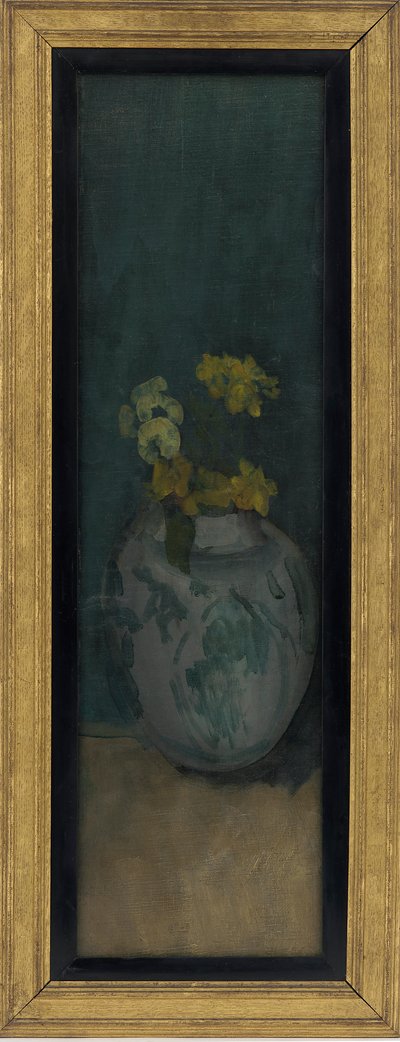 ブルーガール（フラグメント）：イエローとブルー 作： James Abbott McNeill Whistler