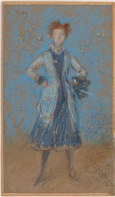 青い少女 作： James Abbott McNeill Whistler