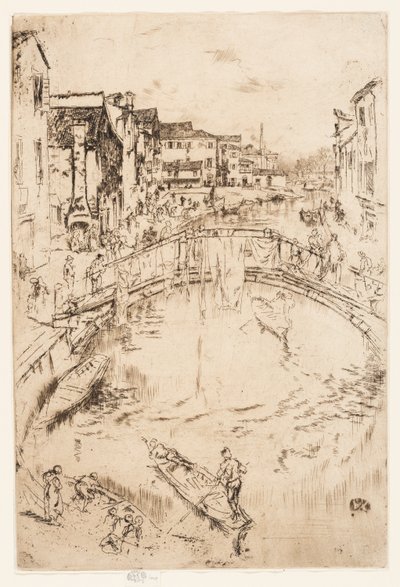 ザ ブリッジ、サンタ マルタ 作： James Abbott McNeill Whistler