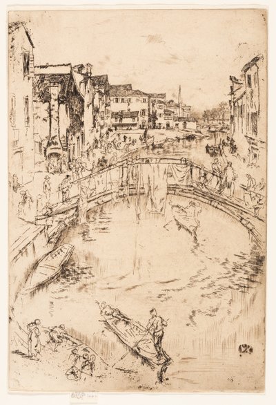 橋、サンタマルタ 作： James Abbott McNeill Whistler
