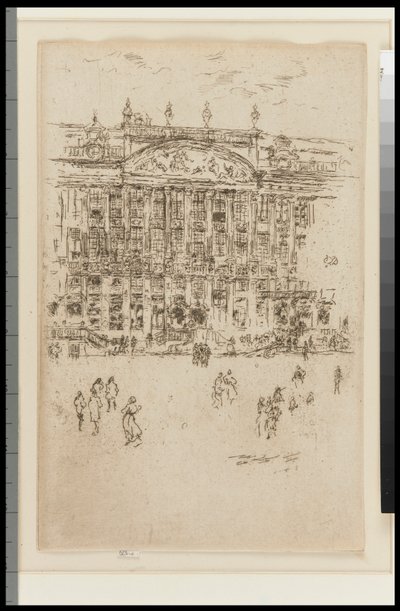 教会 - ブリュッセル (礼拝) 作： James Abbott McNeill Whistler