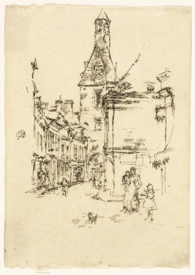 時計塔 - アンボワーズ 作： James Abbott McNeill Whistler