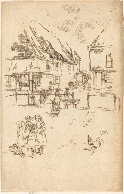 コックとポンプ 作： James Abbott McNeill Whistler