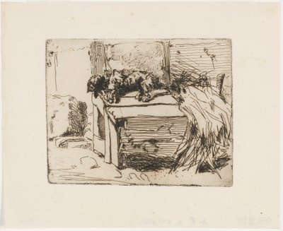 犬小屋の犬 作： James Abbott McNeill Whistler