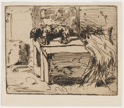 犬小屋の犬 作： James Abbott McNeill Whistler