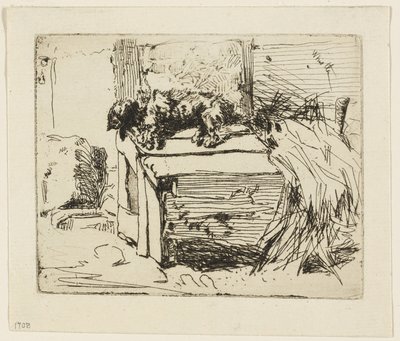 犬小屋の犬 作： James Abbott McNeill Whistler