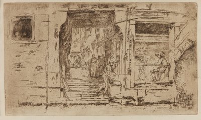 魚屋、ヴェネツィア 作： James Abbott McNeill Whistler