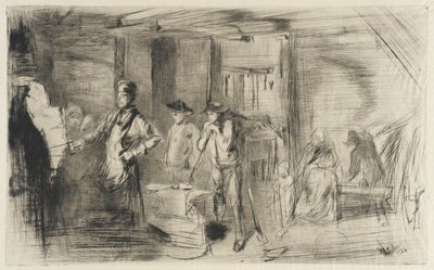 鍛冶場 作： James McNeill Whistler