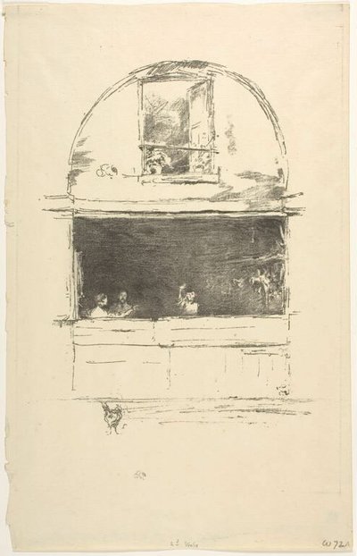 フォージ、パサージュ・デュ・ドラゴン 作： James McNeill Whistler