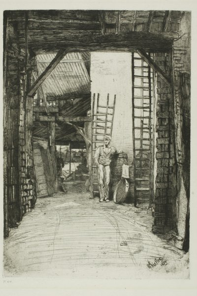 ライムバーナー 作： James Abbott McNeill Whistler