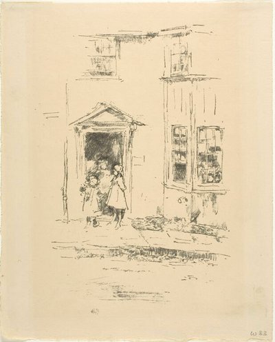 ザ・リトル・ドアウェイ、ライム・リージス 作： James McNeill Whistler