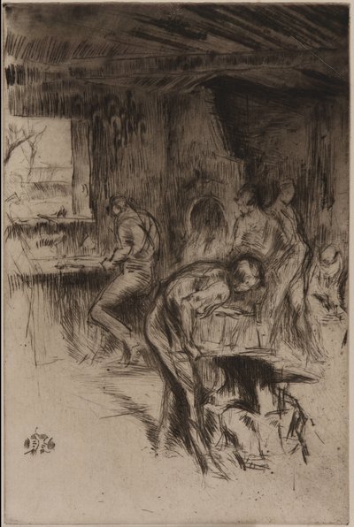 ザ リトル フォージ、リバプール 作： James Abbott McNeill Whistler