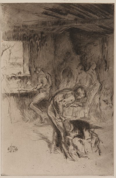 ザ リトル フォージ、リバプール 作： James Abbott McNeill Whistler