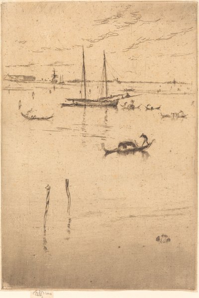 ザ リトル ラグーン 作： James Abbott McNeill Whistler