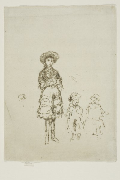 ザ リトル ナース、グレイズ イン 作： James Abbott McNeill Whistler